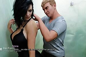 Milf Cheats in Bathroom with Friend