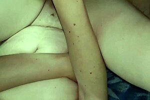 Russian beauty with natural big bosom gets oiled up