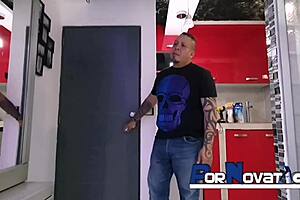 Beautiful blonde gets anal sex from her stepson in a family affair