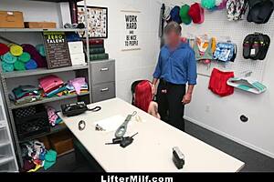 Hot milf Lilian Stone caught stealing jewelry in garage
