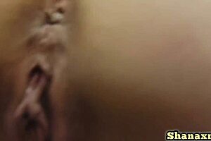 Beautiful brunette gets a Valentine’s Day facial with cum from a cuckold