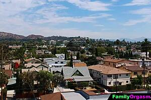 Recording stepmom dressing on beach after fuck