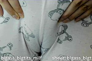 Mature nightie-clad woman's self-pleasure journey