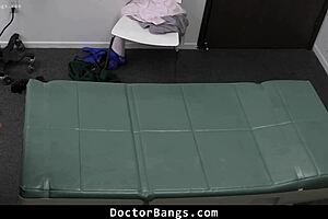 Doctor's visit turns into steamy threesome with horny nurse