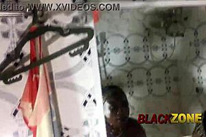 Beautiful black beauty gets a homemade rub down with soap