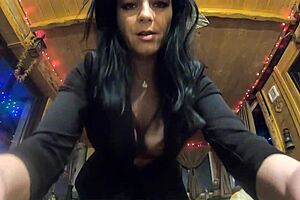 Mature beauty MILFycalla wears sexy lingerie and performs provocative dance moves