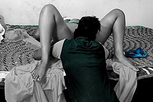Beautiful young aunt caught in the act with young devar in the room