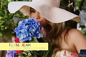 petite blonde milf kenna james undresses in softcore video, clothes ripped as centerfold model