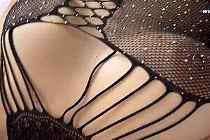 A mature Latina mother-in-law gets a facial with cum