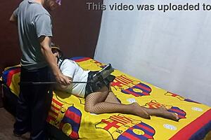 Stepmother caught masturbating in apartment begs for help to finish homemade porn video