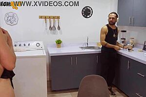 My coworker’s husband catches us and joins in for sex
