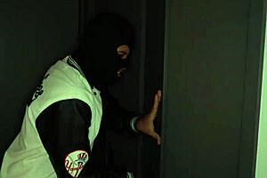 Latina Busty Brunette SHOCKED by Burglar, Ends Up FUCKING HARD