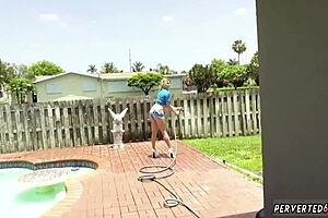 married bride gives footjob at wedding