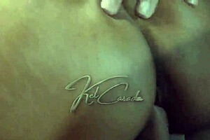 Double penetration action with hot housewife and her friend