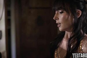 Suspicious Stepfather Fucks Stepson's Teen Gf Outdoors