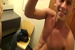A blonde MILF’s scandalous affair in a public mall bathroom