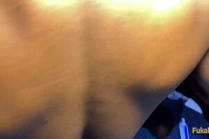 I'm fucking my mature ebony boss's pussy with her big monster cock in the office.