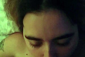 Milf Brunette Deepthroats Husband In Pov