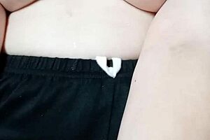 Pregnant MILF Spits On Her Big Tits And Nipples! Watch Her Tease With Passion!