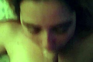 Milf Brunette Deepthroats Husband In Pov