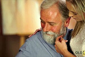 old4k explores sexual geography with young teen and daddy.