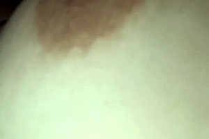 Milf Slut Spilling Milk from Her Balloon Tits in Wild Scene