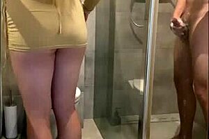 Stepmother seduces stepson in the shower for anal sex