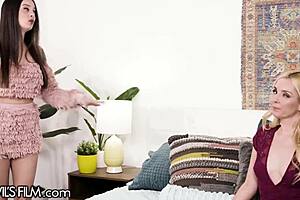 Aaliyah Love teaches stepdaughter Maddy May hot masturbation tricks