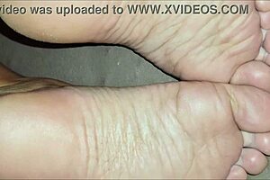 He Licked Stepmother's Soles and Finished on Them