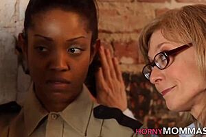 Stepmother and teen have a hot lesbian experience while the father is away
