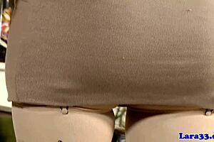 Lezzies in Stockings Drill Pussy with Wild Dildo!