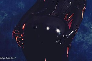 Arya Grander is a latex wearing MILF who enjoys bondage and glamour fetish
