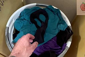 Stepmom catches stepson with her panties