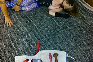 Granny Carmen's Dream: Lick and Dick in Double Position for Double Cum