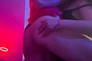 Trans girlfriend pounds neighbor's mouth and ass