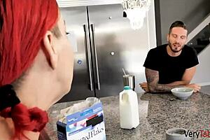 Young stepdaughter's cherry tits get pounded hard