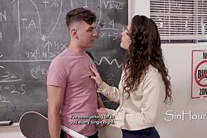 Hot milf gives anal sex to her student