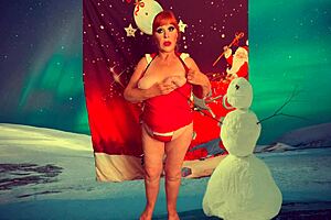 Granny Carmen Claus gets naughty with Santa's help