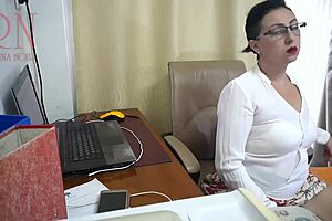 sexretary caught on cam dildoing in office security footage