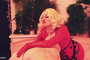 Arya Grander is a latex wearing MILF who enjoys bondage and glamour fetish