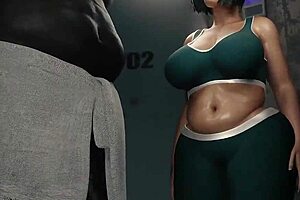 Big boobs neighbor chats with bbc