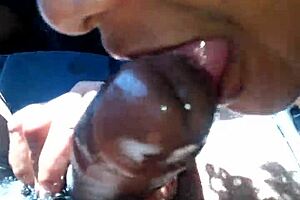 Wow, A Mature Blowjob In The Car!