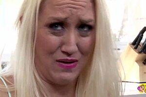 Alana Evans and Zoe Parker indulge in dirty lesbian sex in the kitchen