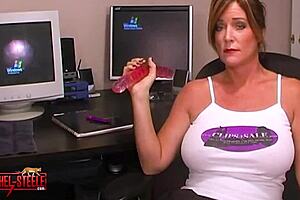 Milf55 teaches dildo tricks to toy salesman now!