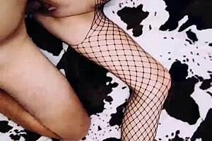 WIFE acts as PROSTITUTE in ROLEPLAY, wearing LINGERIE and STOCKINGS