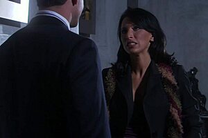 sarah blake lies on the bed, getting assfucked and covered in cum while masturbating