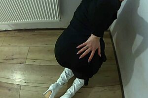 Nun's forbidden lust: fatty MILF gets a facial