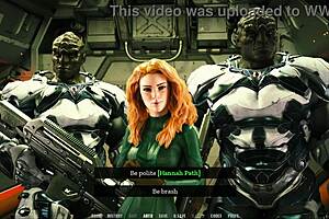 Busty redhead translator meets for wild 3D hentai fun