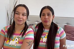 Hot Colombian ladies in intense threesome action