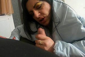 Curvy EU milf craves messy face fucking and cum